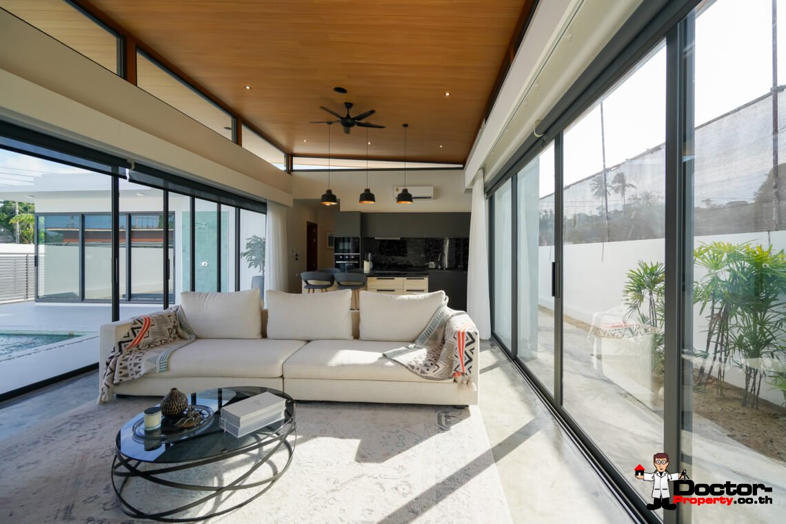 New 3 Bedroom Pool Villa in Bang Rak, Koh Samui – For Sale